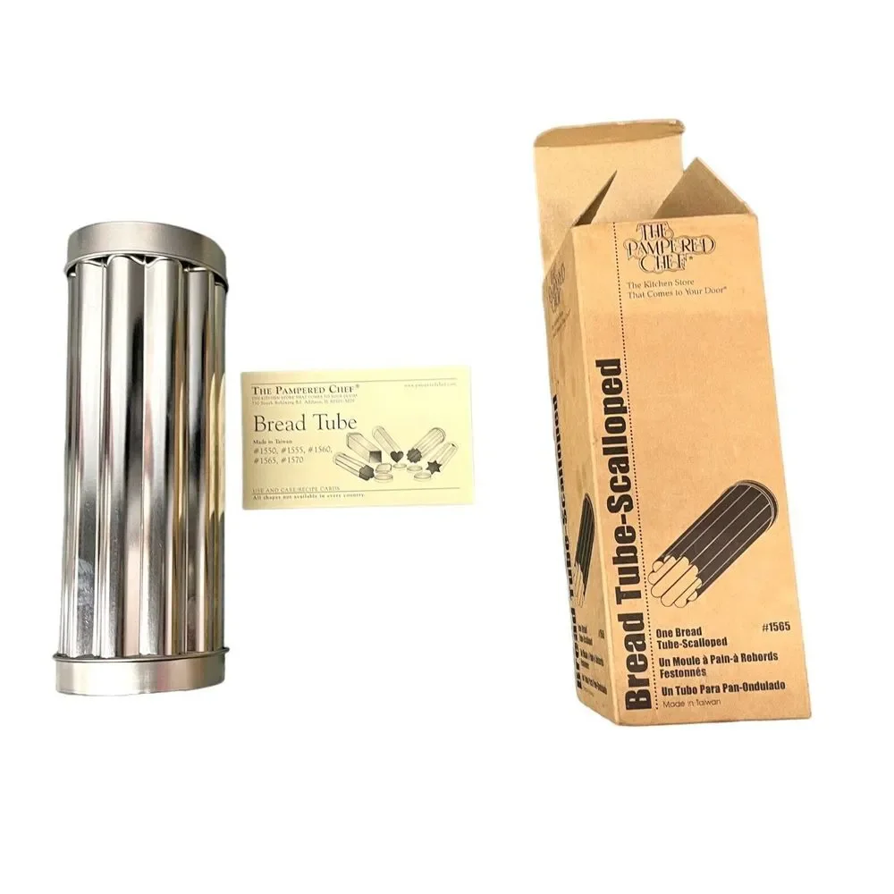 Pampered Chef IN‎ ORIGINAL BOX Scalloped Bread Tubes No. #1565